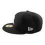 Tacoma Rainiers New Era Black And White Basic Logo With Gray Bottom 59FIFTY Fitted Hat