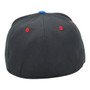 Samoa Zephyr All Black/White/Red/Royal Blue Polynesian Print Flat Bill Fitted Hat