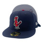 St. Louis Cardinals New Era All Navy/Gray Bottom Cooperstown Logo 59FIFTY Fitted Hat