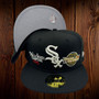 Chicago White Sox New Era All Black/Gray Bottom With 2005 World Series Patches 59FIFTY Fitted Hat