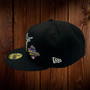 Florida Marlins New Era All Black/Gray Bottom With 1997 World Series Patches 59FIFTY Fitted Hat