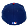 Texas Rangers New Era All Dark Royal Blue/Red Bill/Red Button With State Logo Diamond Era 59FIFTY Fitted Hat