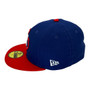 Texas Rangers New Era All Dark Royal Blue/Red Bill/Red Button With State Logo Diamond Era 59FIFTY Fitted Hat