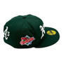 Oakland Athletics New Era All  Dark Forest Green /Gray Bottom With Patches All Over 59FIFTY Fitted Hat