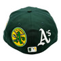 Oakland Athletics New Era All  Dark Forest Green /Gray Bottom With Patches All Over 59FIFTY Fitted Hat