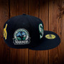 Seattle Mariners New Era All Navy/Gray Bottom With Patches All Over 59FIFTY Fitted Hat