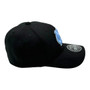 North Carolina Tar Heels Zephyr All Black With Team Color Logo Stretch Fit Hat (1)