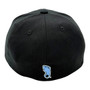 North Carolina Tar Heels Zephyr All Black With Team Color Logo Stretch Fit Hat (1)