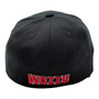 Washington State Cougars Zephyr All Black With Team Color Logo Stretch Fit Hat