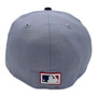 Cleveland Indians New Era Gray/Navy Blue Bill Cooperstown 59FIFTY Fitted Hat