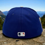 Los Angeles Dodgers New Era All Royal Blue With 60th Anniversary Dodger Stadium Liquid Chrome Patch 59FIFTY Fitted Hat