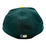 Oakland Athletics New Era Dark Green/Gold With 1989 World Series Patch On Side 59FIFTY Fitted Hat