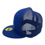 Los Angeles Dodgers New Era All Royal Blue/Gray Under Visor 2022 Batting Practice 59FIFTY Trucker Mesh Fitted Hat