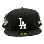 Los Angeles Dodgers New Era All Black With 1988 World Series Patch On Side 59FIFTY Fitted Hat