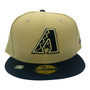 Arizona Diamondbacks New Era Tan/Black Bill City Connect 59FIFTY Fitted Hat