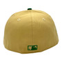 Seattle Mariners New Era Script Vegas Gold/Kelly Green Bill And Gray Bottom With Kingdome Patch On Side 59FIFTY Fitted Hat