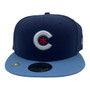 Chicago Cubs New Era Navy/Sky Blue Bill City Connect 59FIFTY Fitted Hat