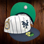 New York Yankees New Era Pinstripe/Green Bottom And 1921 World Series Patch On Side 59FIFTY Fitted Hat