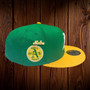 Oakland Athletics New Era Kelly Green/Yellow Bill With Green Bottom And 1973 World Series Patch On Side 59FIFTY Fitted Hat