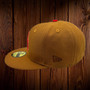 Seattle Mariners New Era PB&J Metallic Silver Outline Toasted Peanut/Front Door Red Bottom With 25TH Anniversary Patch On Side 59FIFTY Fitted Hat