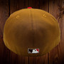 Seattle Mariners New Era PB&J Metallic Silver Outline Toasted Peanut/Front Door Red Bottom With 25TH Anniversary Patch On Side 59FIFTY Fitted Hat