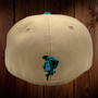 Seattle Mariners New Era “Tomahawk” 5950 All Camel Tan/Teal UV 59FIFTY Fitted Hat