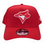 Toronto Blue Jays New Era All Red And Gray Bottom 9FORTY A-Frame Adjustable Snapback Hat