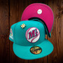 Seattle Mariners New Era Teal/Hot Pink Bottom With 30TH Anniversary Patch On Side 59FIFTY Fitted Hat