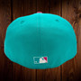 Seattle Pilots New Era Teal/Hot Pink Bottom With Seattle Pilots Patch On Side 59FIFTY Fitted Hat