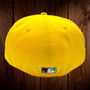 Oakland Athletics New Era Canary Yellow/Teal Bottom With 50TH Anniversary Patch On Side 59FIFTY Fitted Hat