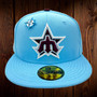 Seattle Mariners New Era Sky Blue/Maroon Bottom With 40TH Anniversary Patch On Side 59FIFTY Fitted Hat
