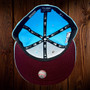 Seattle Mariners New Era Sky Blue/Maroon Bottom With 40TH Anniversary Patch On Side 59FIFTY Fitted Hat