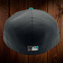 Florida Marlins New Era Charcoal Gray/Black Bill And Teal Bottom With 1993 Inauguration Patch On Side 59FIFTY Fitted Hat