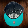 Florida Marlins New Era Charcoal Gray/Black Bill And Teal Bottom With 1993 Inauguration Patch On Side 59FIFTY Fitted Hat