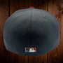 Boston Red Sox Charcoal Gray/Navy Bill And Red Bottom With 1975 World Series Patch On Side 59FIFTY Fitted Hat