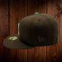 Seattle Mariners New Era Brown Chocolate Mint Ice Cream/Mint Bottom And 40TH Anniversary Patch On Side 59FIFTY Fitted Hat