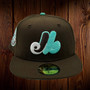 Montreal Expos New Era Chocolate Mint Ice Cream All Walnut/Clear Mint Bottom With 1988 All-Star Patch On Side 59FIFTY Fitted Hat