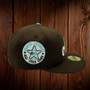 Montreal Expos New Era Chocolate Mint Ice Cream All Walnut/Clear Mint Bottom With 1988 All-Star Patch On Side 59FIFTY Fitted Hat