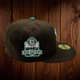 Oakland Athletics New Era Chocolate Mint Ice Cream All Walnut/Clear Mint Bottom With 40TH Anniversary Patch On Side 59FIFTY Fitted Hat