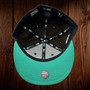 Oakland Athletics New Era Chocolate Mint Ice Cream All Walnut/Clear Mint Bottom With 40TH Anniversary Patch On Side 59FIFTY Fitted Hat