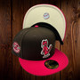 St. Louis Cardinals New Era Neapolitan Ice Cream Pack Walnut/Hot Pink With Cream Bottom With 100th Anniversary Patch On Side 59FIFTY Fitted Hat