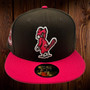 St. Louis Cardinals New Era Neapolitan Ice Cream Pack Walnut/Hot Pink With Cream Bottom With 100th Anniversary Patch On Side 59FIFTY Fitted Hat