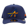 Houston Astros New Era All Navy 2025 Logo And Gray Bottom 9FIFTY A-Frame Adjustable Snapback Hat