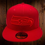 Seattle Seahawks New Era All Red On Red With Gray Bottom 59FIFTY Fitted Hat