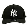New York Yankees New Era Black With White With Gray Bottom 9FORTY M-Crown A-Frame Adjustable Snapback Hat