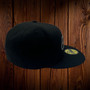 Seattle Seahawks New Era Black With Dark Gray Basic Team Logo 59FIFTY Fitted Hat