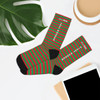 Striped "Right & Left Rudder" Polyester/Nylon Stretch Socks