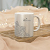 11 oz. Gold or Silver Metallic Ceramic C-Handle Mug