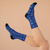 "WAI Icons" Blue Polyester/Nylon Socks