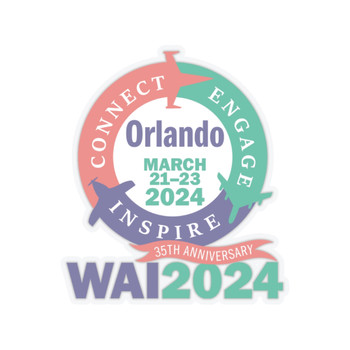 WAI2024 - Glossy Transparent Die-Cut  Sticker